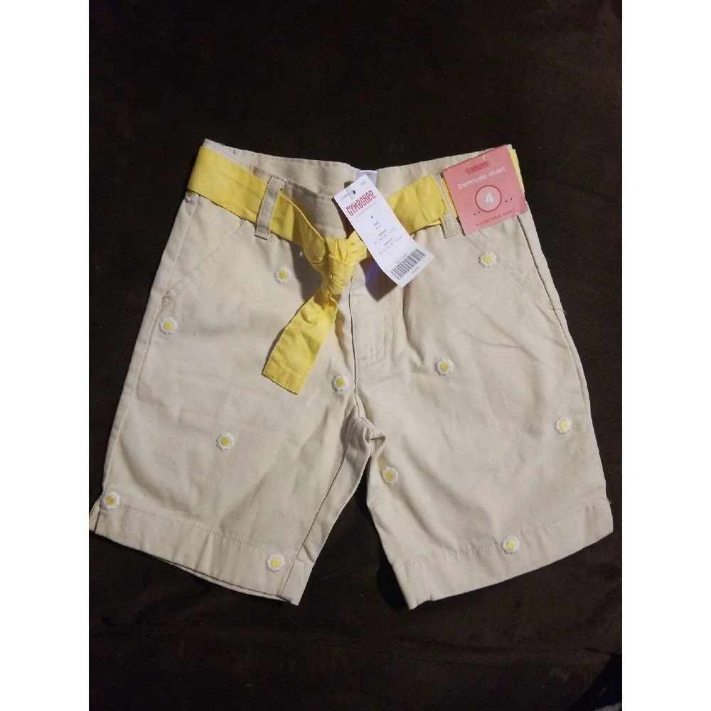 Gymboree pop of daisies size 4 shorts nwt